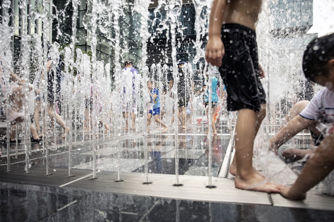 Electricity demand in Shanghai has hit record levels as temperatures soared to 40.4C (105F) on Sunday